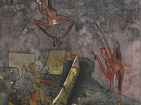 roberto matta, sin título 4, grabado en metal